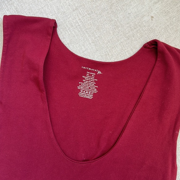 Free People Maroon Tank Top - Picture 2 of 3